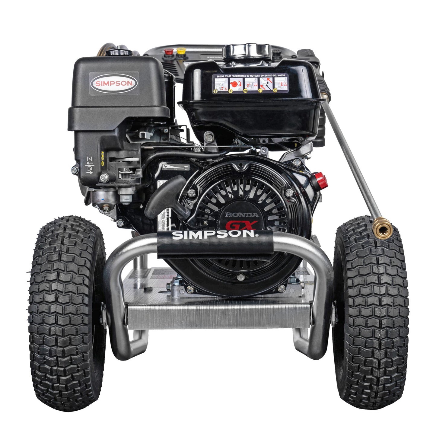 SIMPSON Industrial Series IS61028 4400 PSI at 4.0 GPM HONDA® GX390 with AAA® Triplex Plunger Pump Cold Water Gas Professional Pressure Washer- PowerGen USA