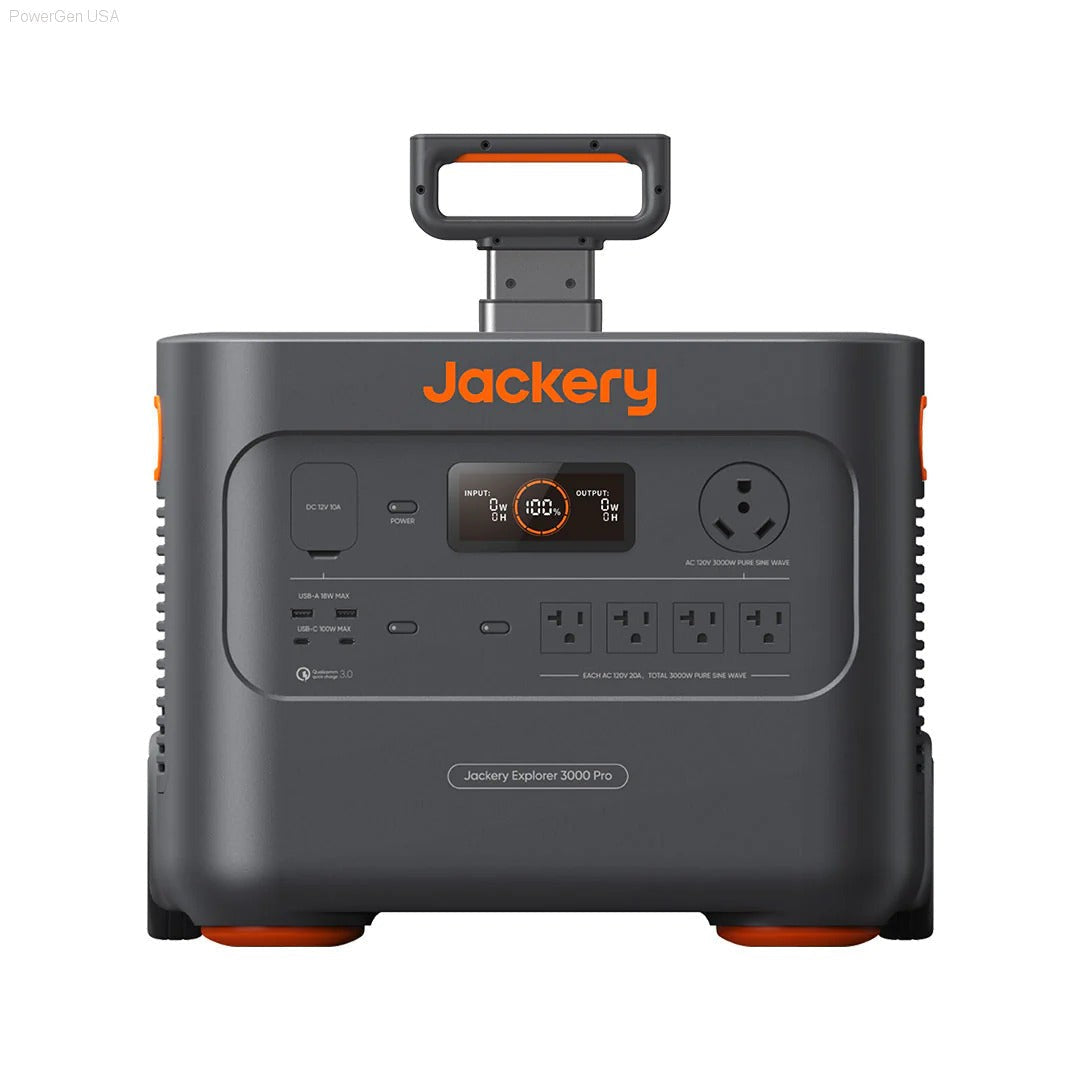 Solar & Battery Powered - Jackery Solar Generator 3000 Pro