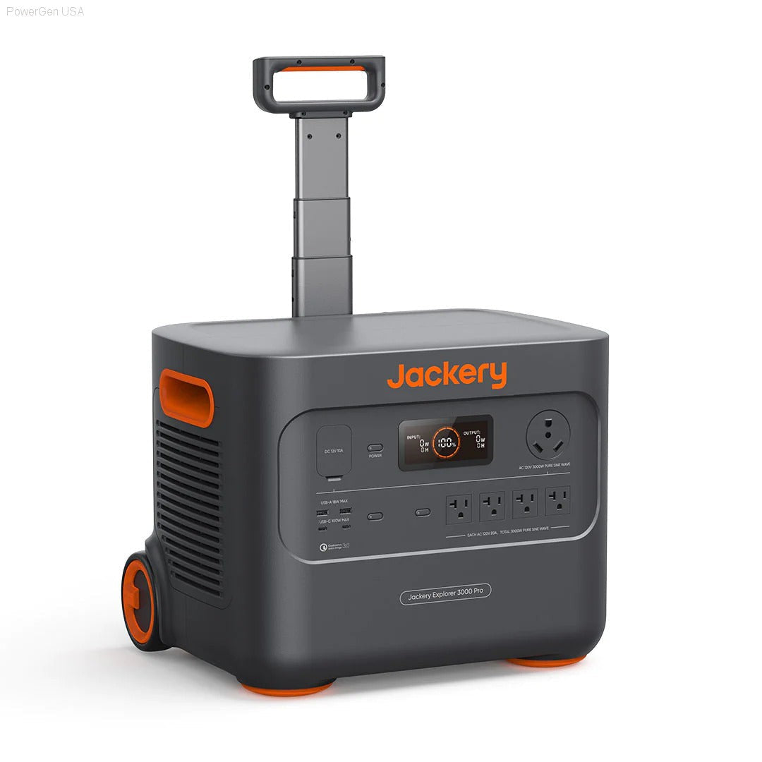 Solar & Battery Powered - Jackery Solar Generator 3000 Pro