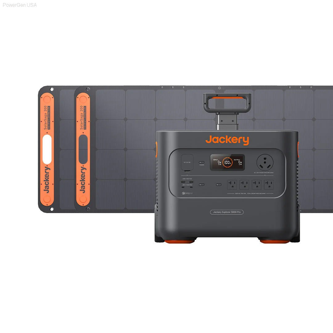 Solar & Battery Powered - Jackery Solar Generator 3000 Pro
