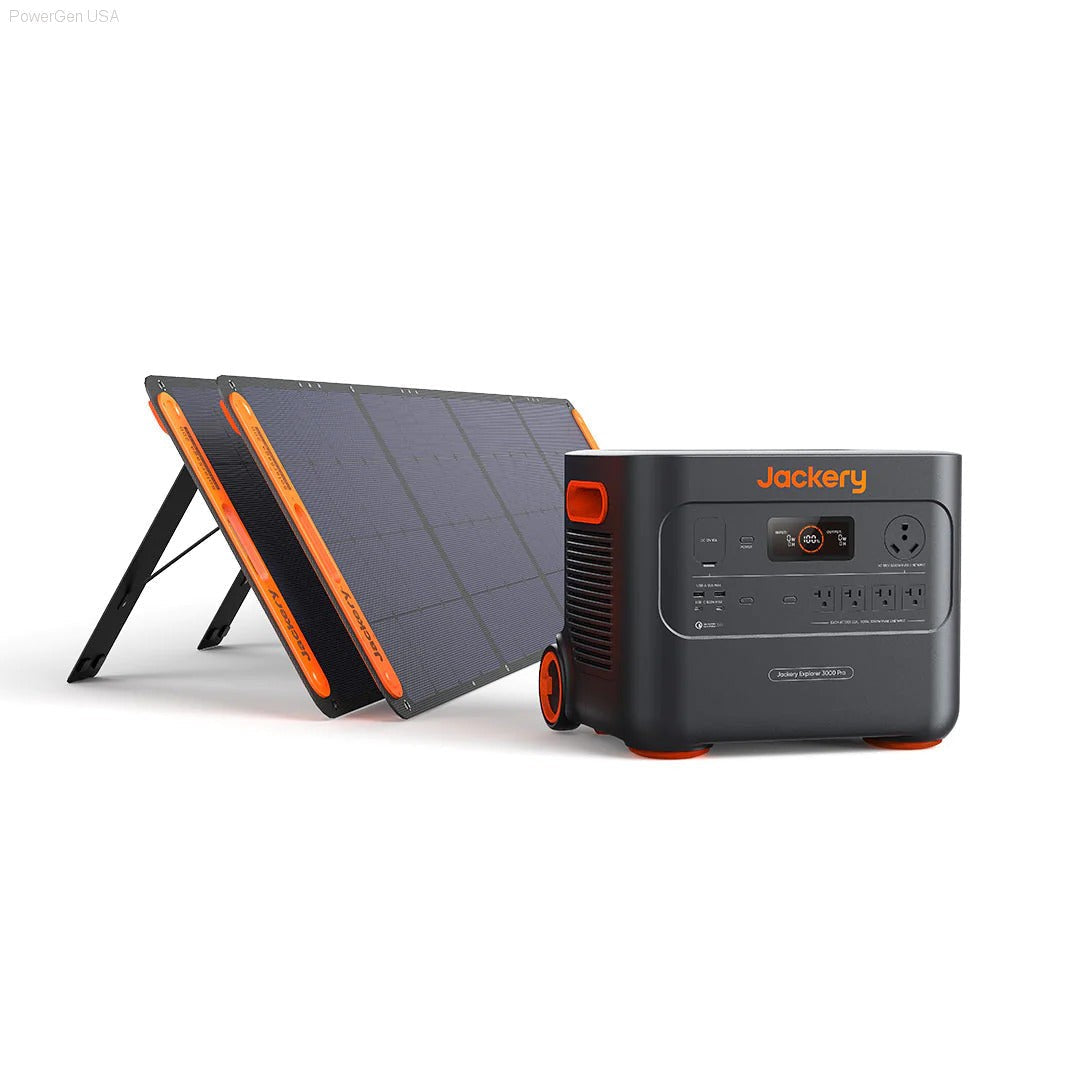 Solar & Battery Powered - Jackery Solar Generator 3000 Pro