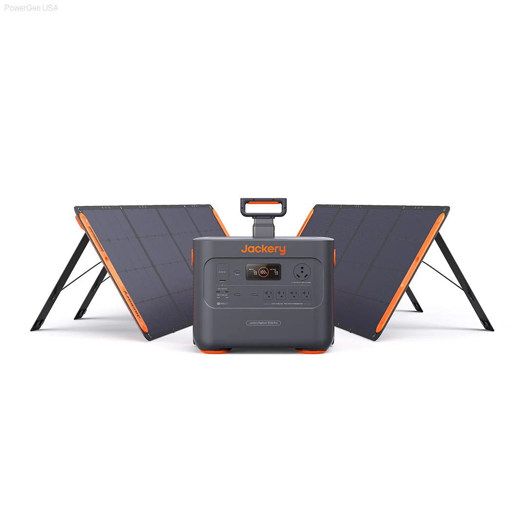 Solar & Battery Powered - Jackery Solar Generator 3000 Pro