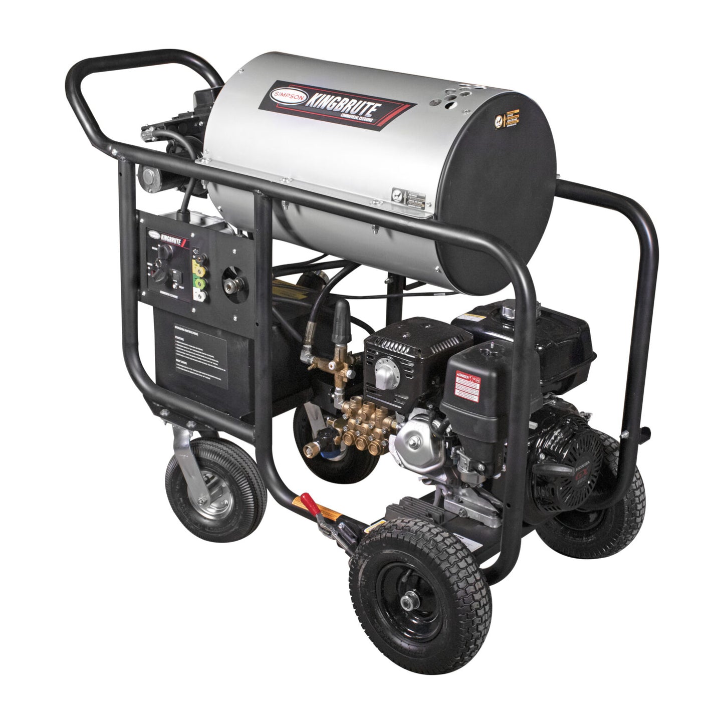SIMPSON King Brute KB65133 4000 PSI at 4.0 GPM HONDA® with General Pump® Industrial Triplex Pump Hot Water Professional Gas Pressure Washer- PowerGen USA