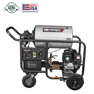 SIMPSON King Brute KB65133 4000 PSI at 4.0 GPM HONDA® with General Pump® Industrial Triplex Pump Hot Water Professional Gas Pressure Washer- PowerGen USA