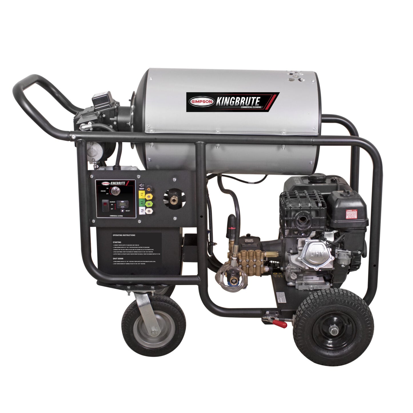 SIMPSON King Brute KB65132 4000 PSI at 4.0 GPM CRX® 420 with AAA® Industrial Triplex Pump Hot Water Professional Gas Pressure Washer- PowerGen USA