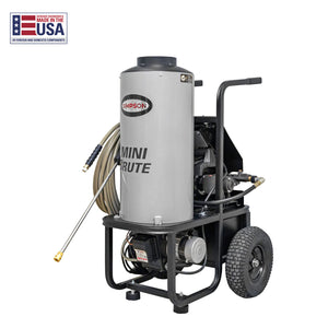 SIMPSON Mini Brute MB1518 1500 PSI at 1.8 GPM with Triplex Pump Hot Water Professional Electric Pressure Washer- PowerGen USA