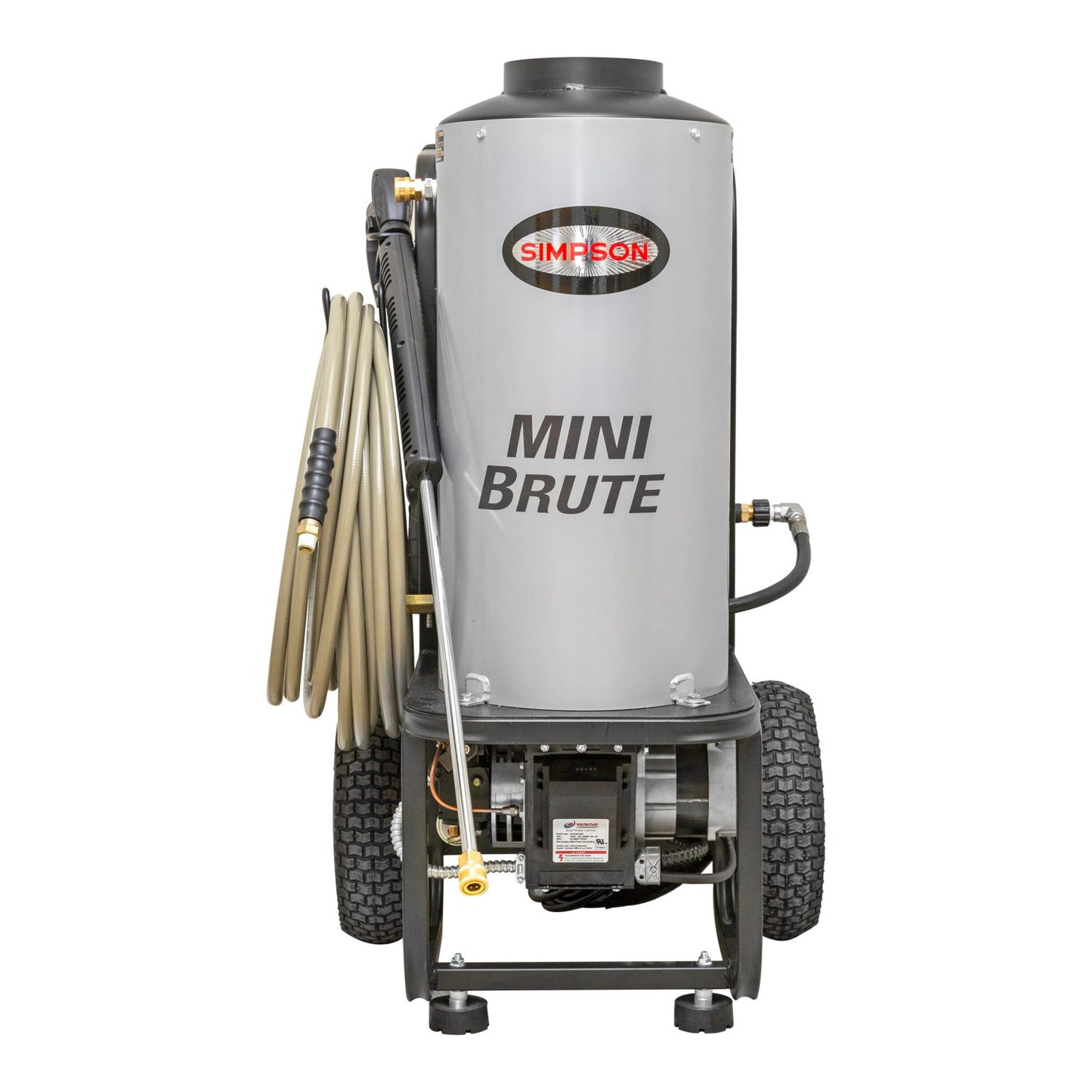 SIMPSON Mini Brute MB1518 1500 PSI at 1.8 GPM with Triplex Pump Hot Water Professional Electric Pressure Washer- PowerGen USA