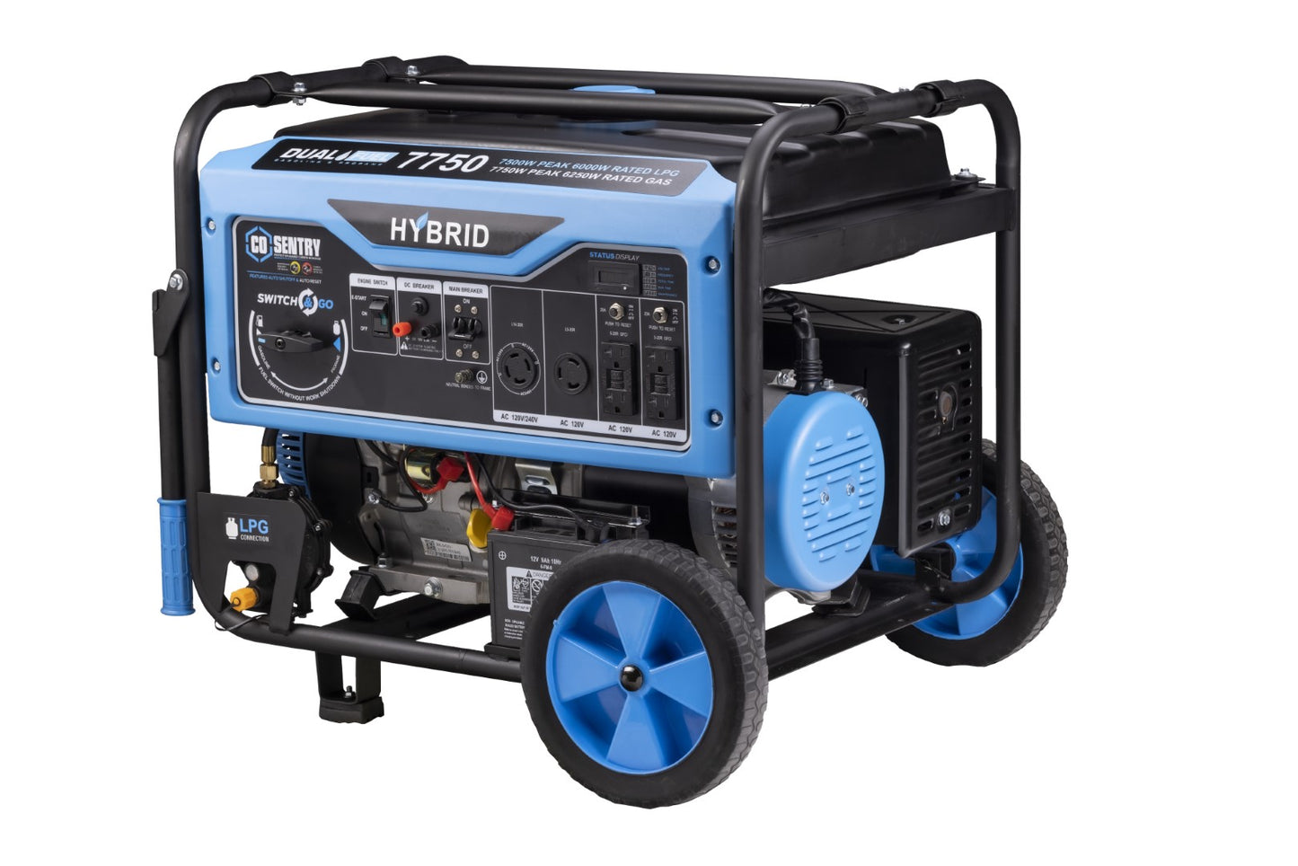 Pulsar PG7750BCO 7,750-Watt Dual-Fuel Generator with CO Alert - PowerGen USA