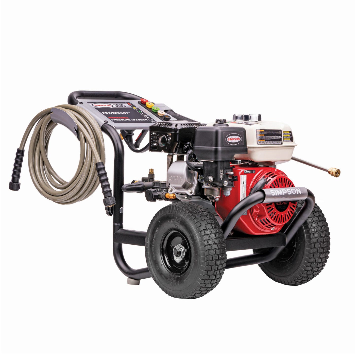 SIMPSON Powershot PS60995 3600 PSI at 2.5 GPM HONDA® GX200 AAA™ Triplex pump Cold Water Professional Gas Pressure Washer - PowerGen USA