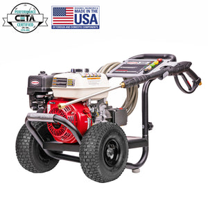 SIMPSON Powershot PS60995 3600 PSI at 2.5 GPM HONDA® GX200 AAA™ Triplex pump Cold Water Professional Gas Pressure Washer - PowerGen USA