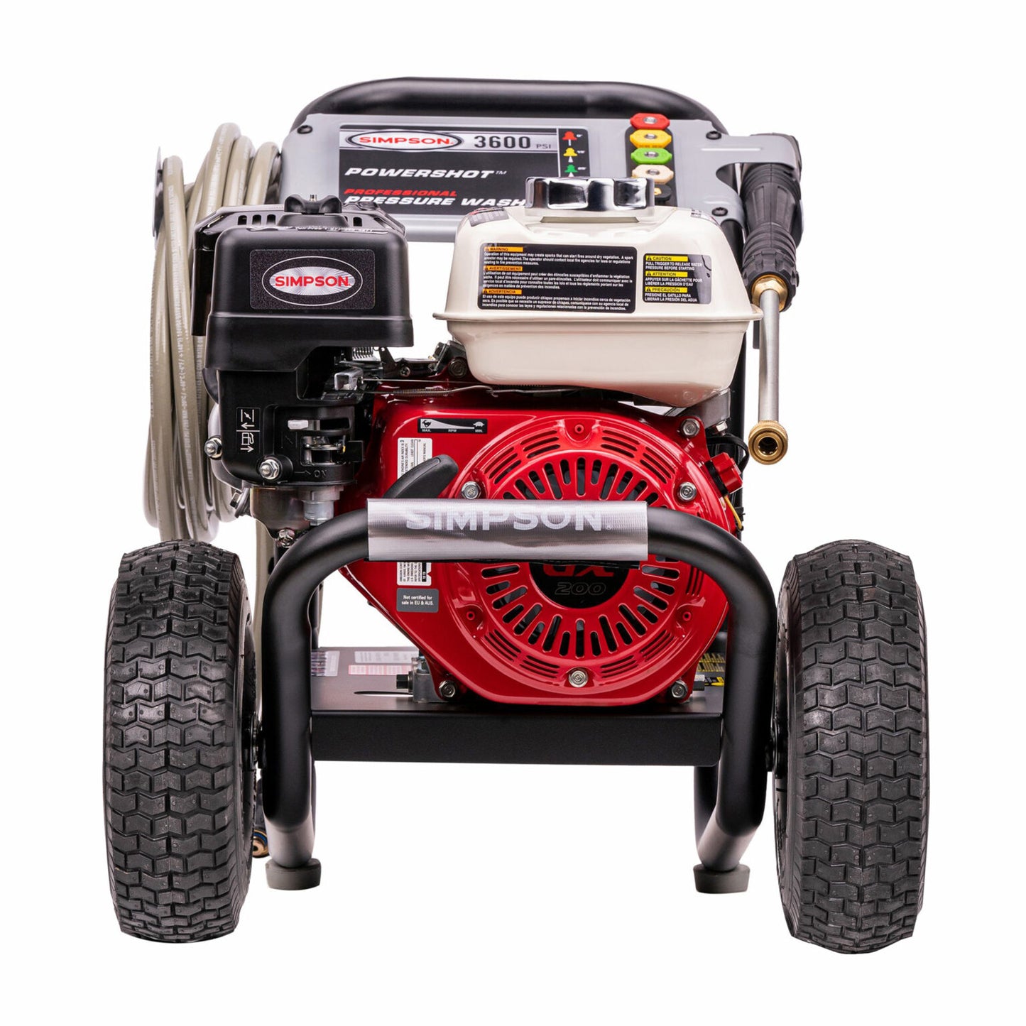 SIMPSON Powershot PS60995 3600 PSI at 2.5 GPM HONDA® GX200 AAA™ Triplex pump Cold Water Professional Gas Pressure Washer - PowerGen USA