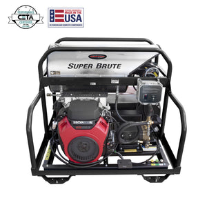 SIMPSON Super Brute SB65123 3500 PSI at 5.5 GPM HONDA® GX690 with General Pump Triplex Plunger Pump Hot Water Professional Gas Pressure Washer- PowerGen usa