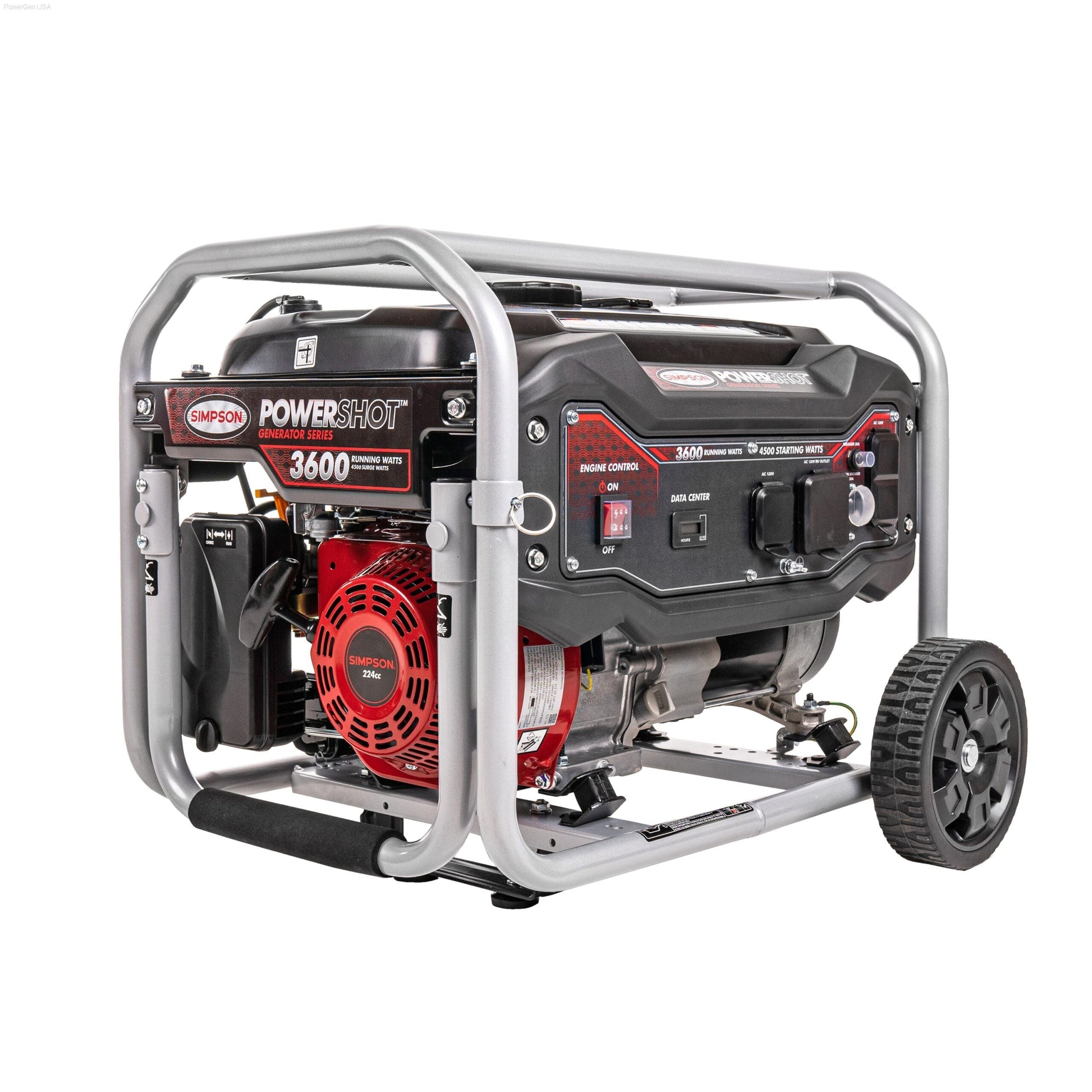 Gas Generators - SIMPSON SPG3645 Powershot Portable 3600-Watt Generator