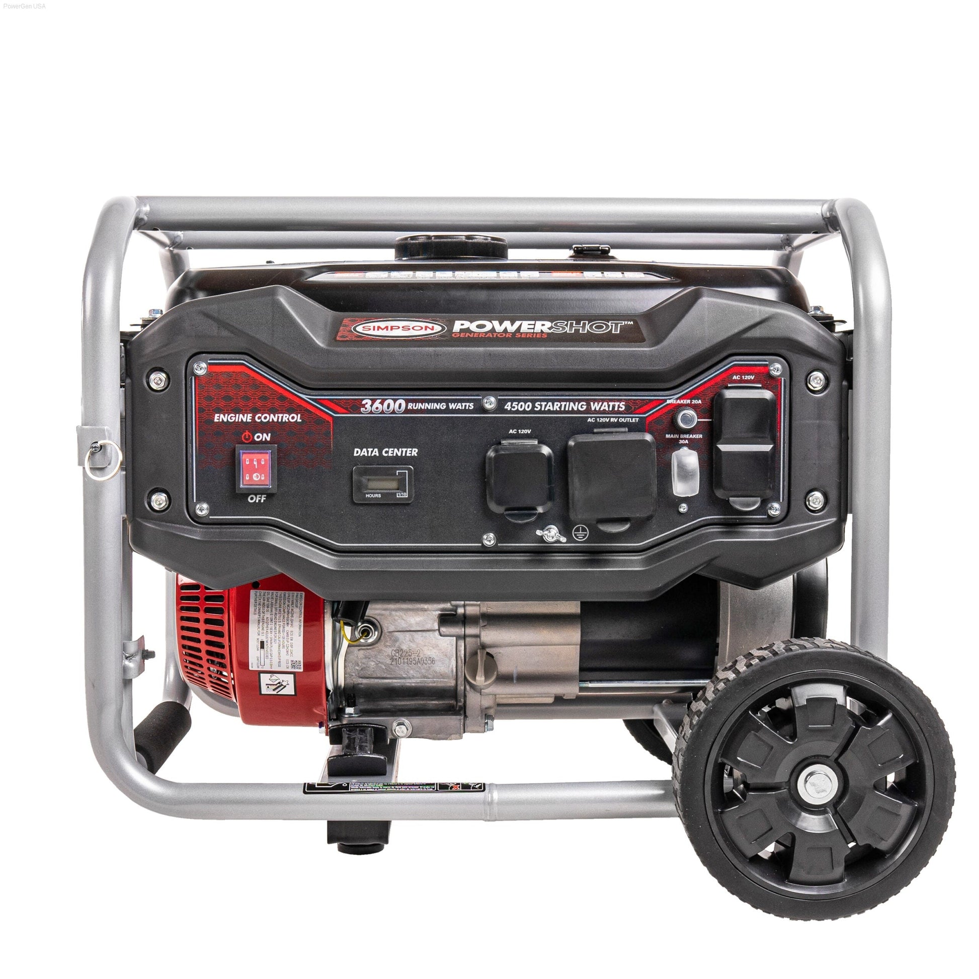 Gas Generators - SIMPSON SPG3645 Powershot Portable 3600-Watt Generator