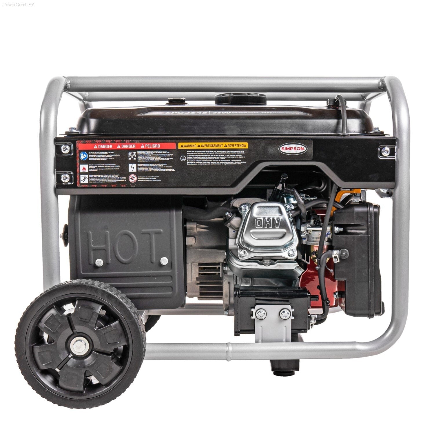 Gas Generators - SIMPSON SPG3645 Powershot Portable 3600-Watt Generator