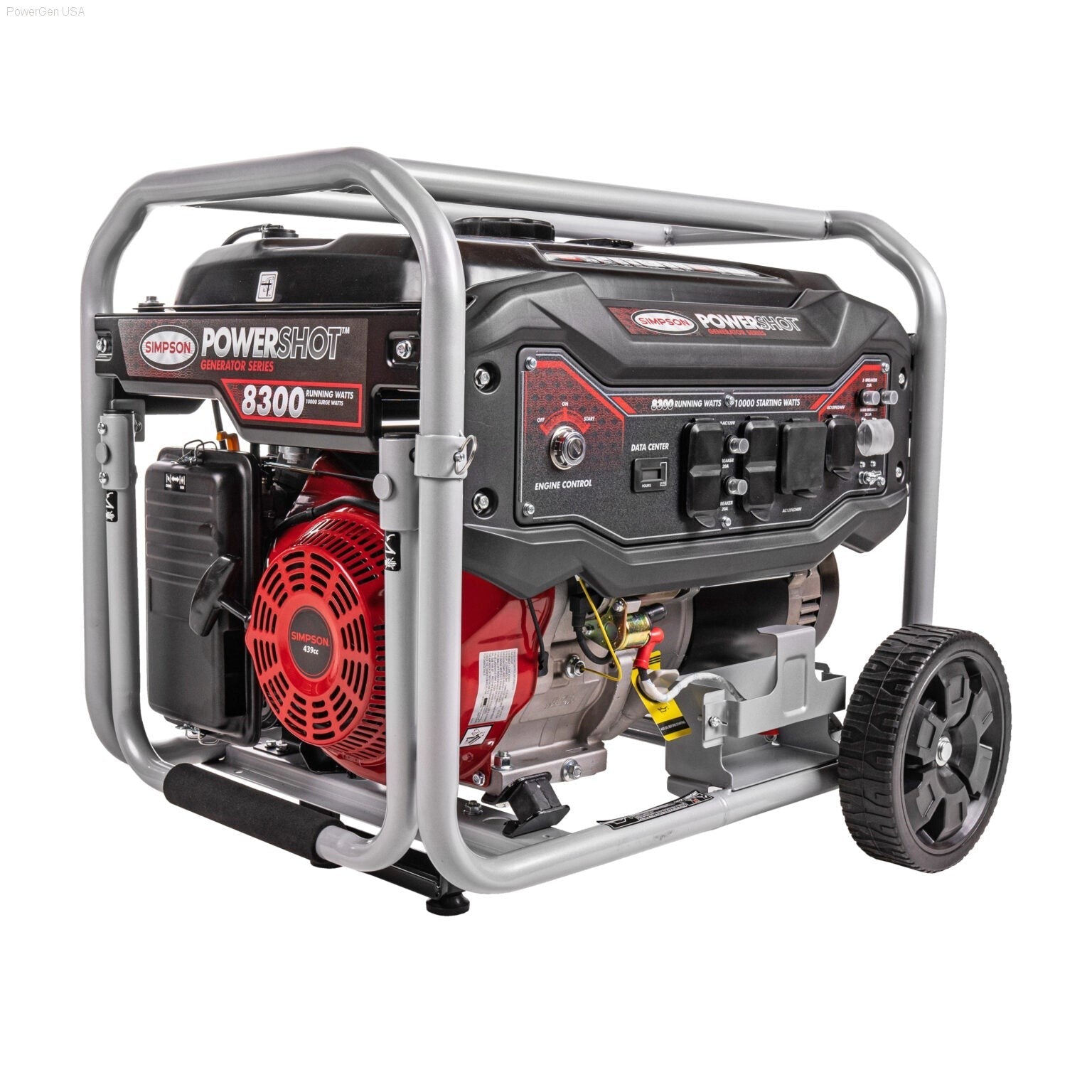 Gas Generators - SIMPSON SPG8310E Powershot 8300-Watt Portable Generator