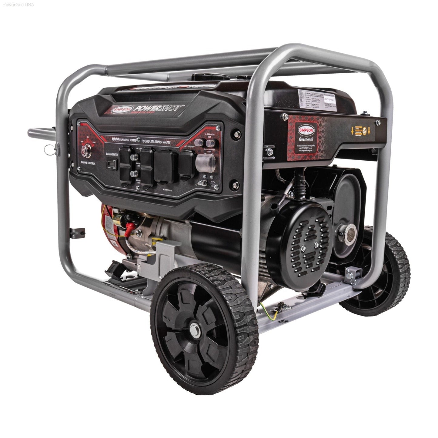 Gas Generators - SIMPSON SPG8310E Powershot 8300-Watt Portable Generator