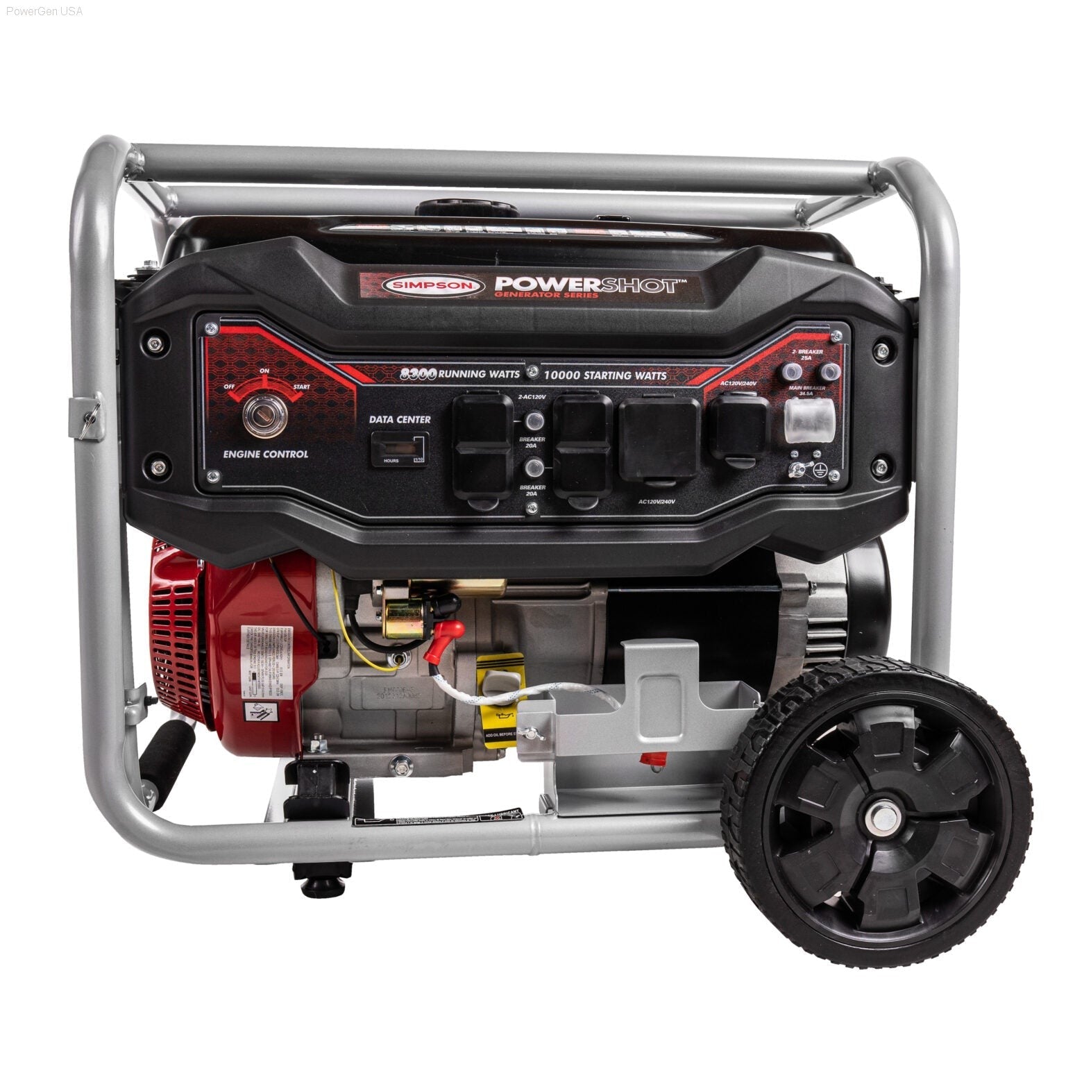Gas Generators - SIMPSON SPG8310E Powershot 8300-Watt Portable Generator