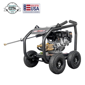 SIMPSON SuperPro Roll-Cage SW3625HADS 3600 PSI at 2.5 GPM HONDA® GX200 with AAA® Triplex Plunger Cold Water Professional Gas Pressure Washer- PowerGen USA