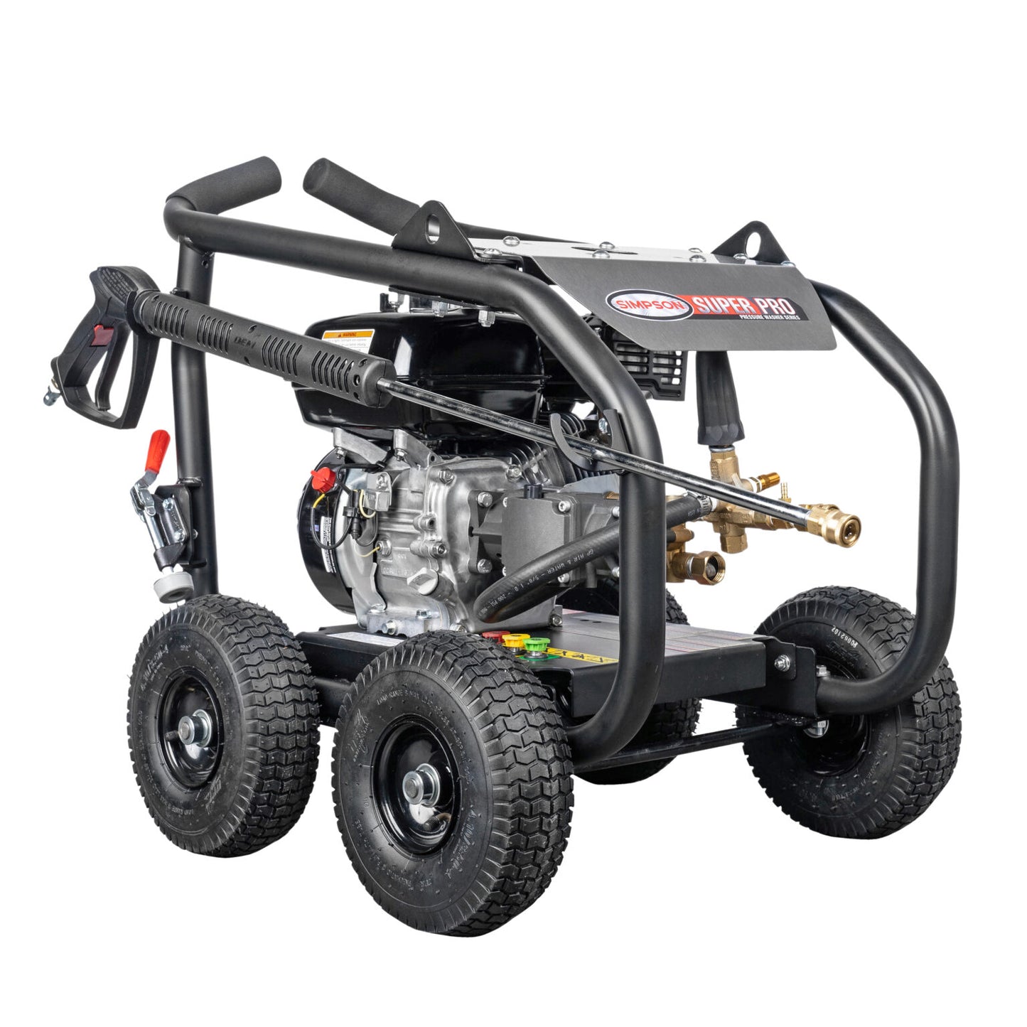 SIMPSON SuperPro Roll-Cage SW3625HADS 3600 PSI at 2.5 GPM HONDA® GX200 with AAA® Triplex Plunger Cold Water Professional Gas Pressure Washer- PowerGen USA