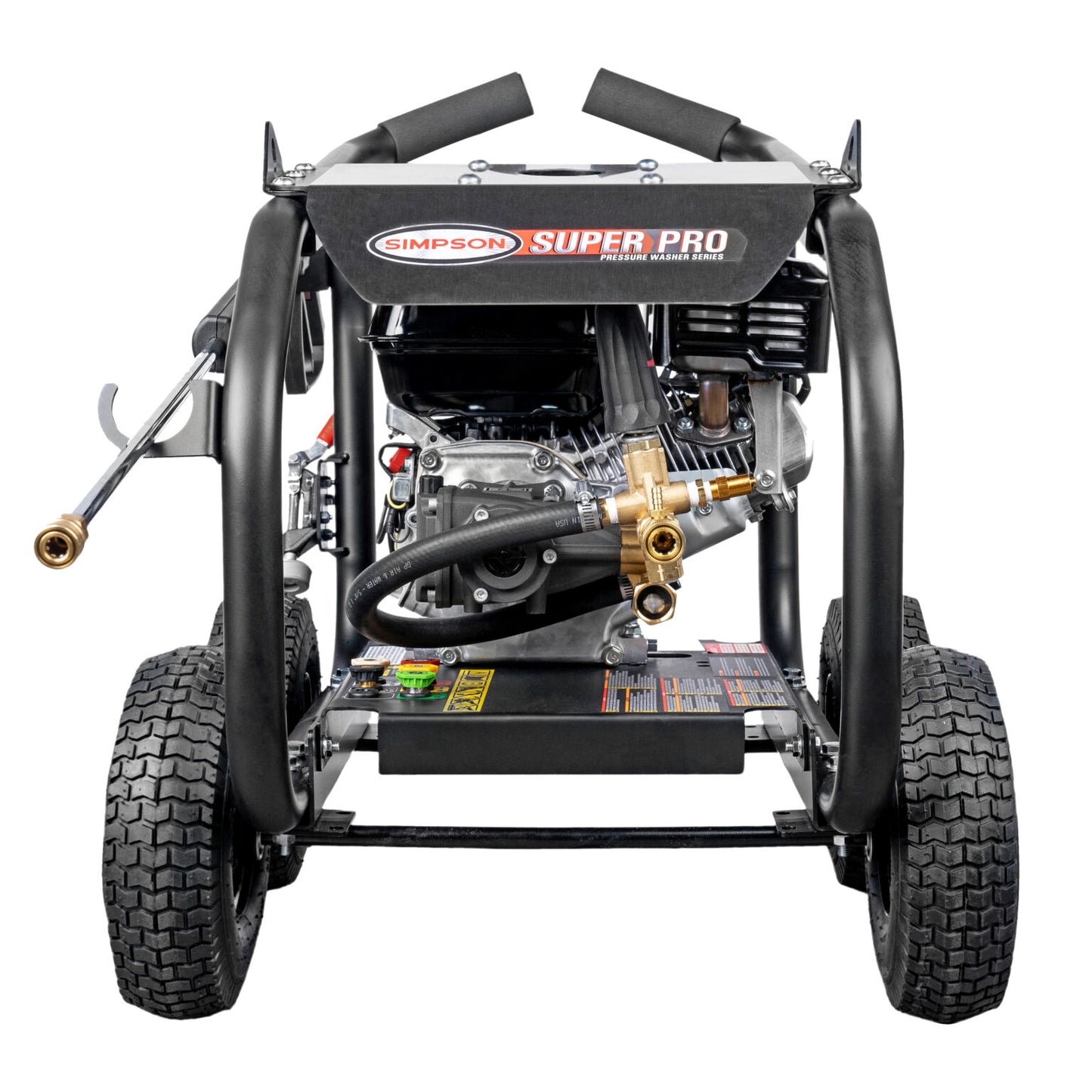 SIMPSON SuperPro Roll-Cage SW3625HADS 3600 PSI at 2.5 GPM HONDA® GX200 with AAA® Triplex Plunger Cold Water Professional Gas Pressure Washer- PowerGen USA