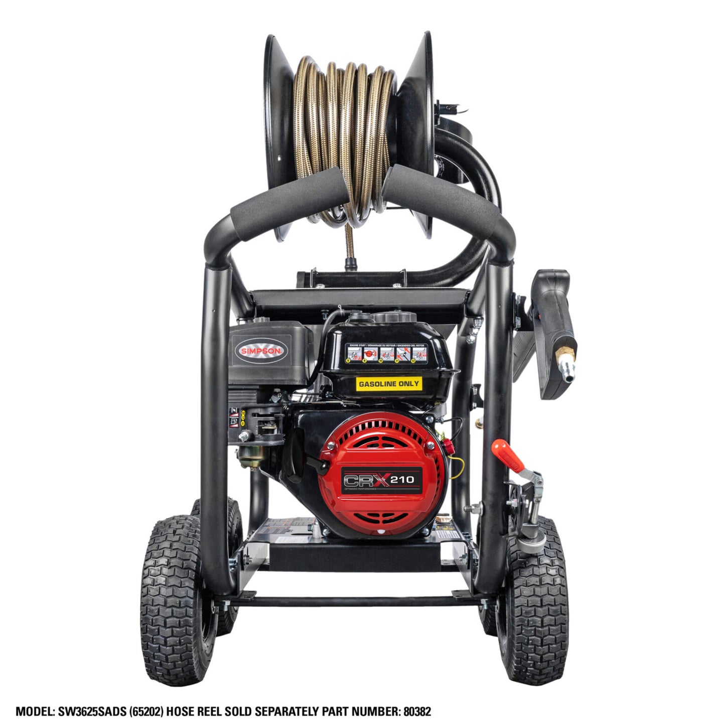 SIMPSON SuperPro Roll-Cage SW3625SADS 3600 PSI at 2.5 GPM CRX® 210 with AAA® Triplex Plunger Pump Cold Water Professional Gas Pressure Washer- PowerGen USA