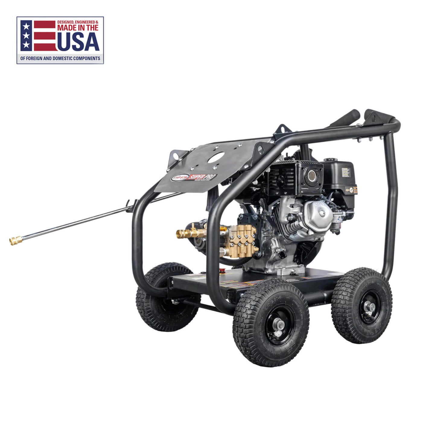 SIMPSON SuperPro Roll-Cage SW4035HADM 4000 PSI at 3.5 GPM HONDA GX270 with AAA Triplex Plunger Pump Cold Water Professional Gas Pressure Washer- PowerGen usa