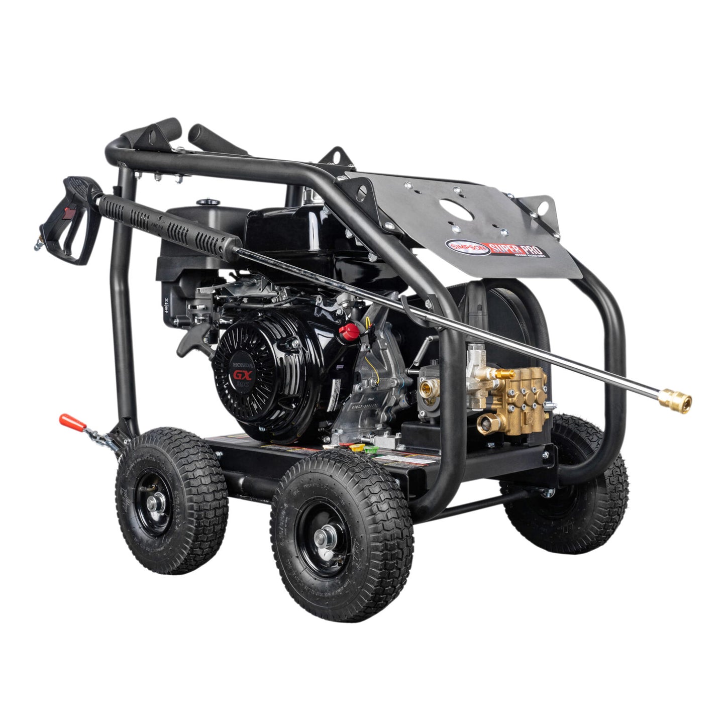 SIMPSON SuperPro Roll-Cage SW4240HCBM 4200 PSI at 4.0 GPM HONDA GX390 with AAA® Triplex Plunger Pump Cold Water Professional- PowerGen USA