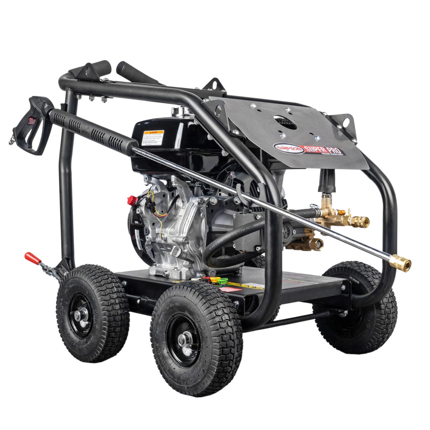 SIMPSON SuperPro Roll-Cage SW4440HCDM 4400 PSI at 4.0 GPM HONDA GX390 with AAA® Triplex Plunger Pump Cold Water Professional Gas Pressure Washer- PowerGen USA