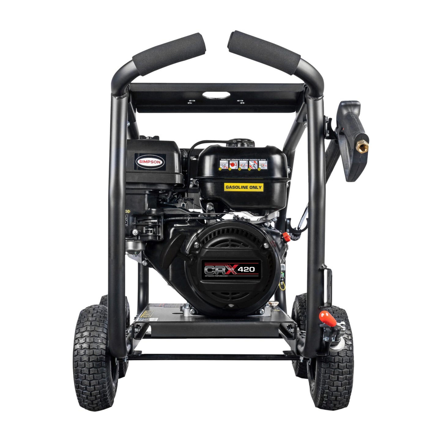 SIMPSON SuperPro Roll-Cage SW4440SCDM 4400 PSI at 4.0 GPM CRX®420 with AAA® Triplex Plunger Pump Cold Water Professional Gas Pressure Washer- PowerGen USA