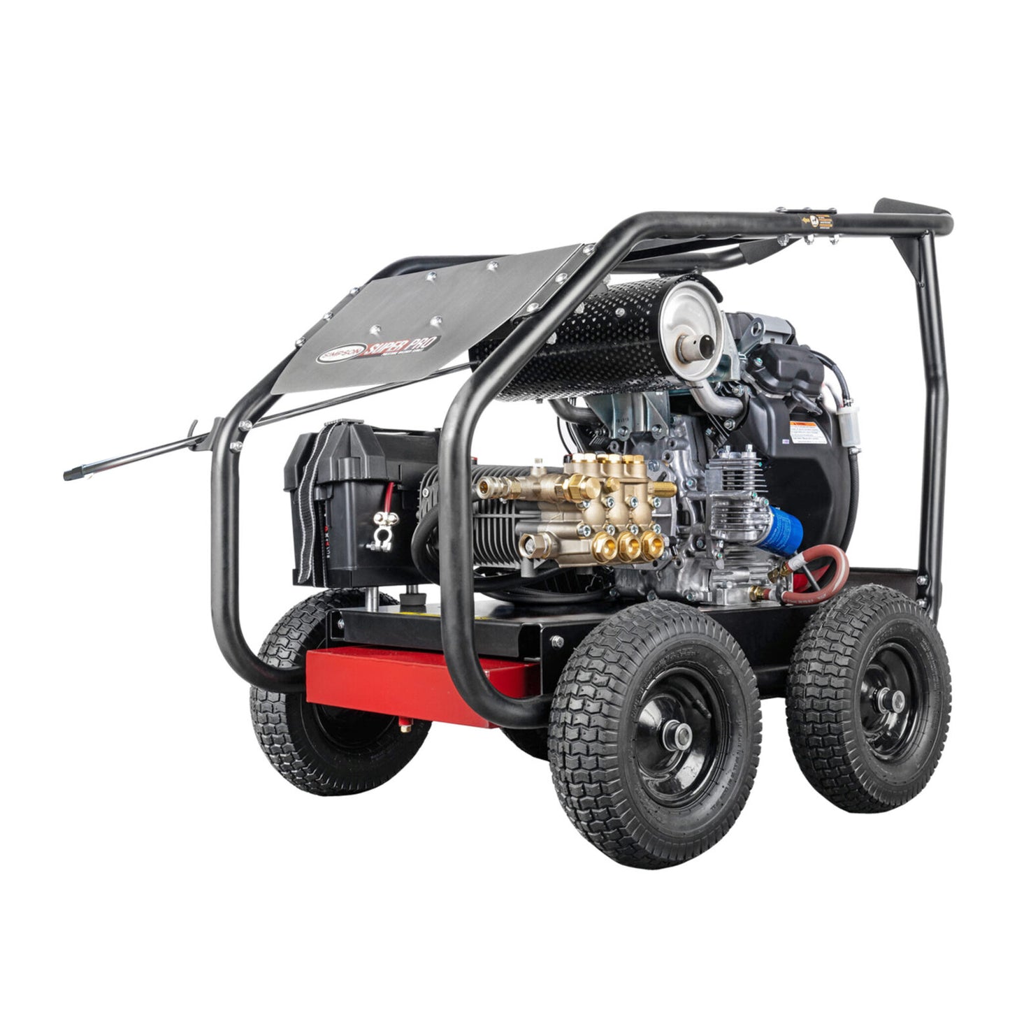 SIMPSON SuperPro Roll-Cage SRC5050143E 5000 PSI at 5.0 GPM CRX®680 with a UDOR® Industrial Triplex Pump Cold Water Professional Gear Drive Gas Pressure Washer-PowerGen usa