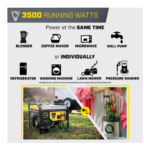 Champion 201302 Champion 9200 Watt DUAL FUEL w/Electric Start - PowerGen USA