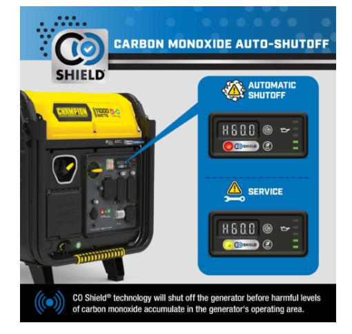 Champion 201423 11,000W Wireless Start Tri Fuel Inverter with CO Shield® - PowerGen USA