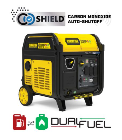 Champion 201423 11,000W Wireless Start Tri Fuel Inverter with CO Shield® - PowerGen USA
