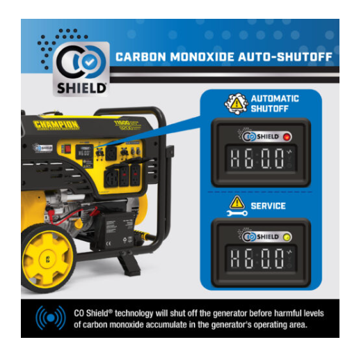 Champion 201494 9200W Electric Start Generator with CO Shield® - PowerGen USA