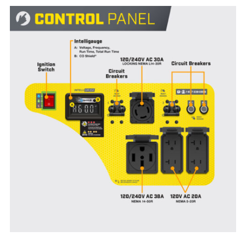 Champion 201506 8000W Wireless Start Generator with CO Shield® - PowerGen USA