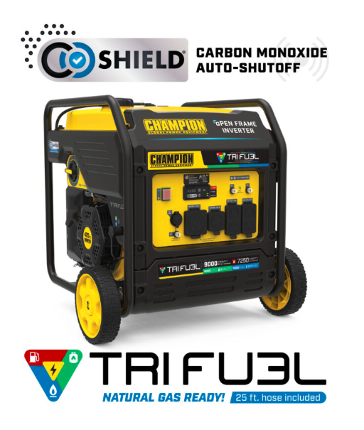 Champion 201320 4500W Open Frame Inverter with CO Shield® - PowerGen USA