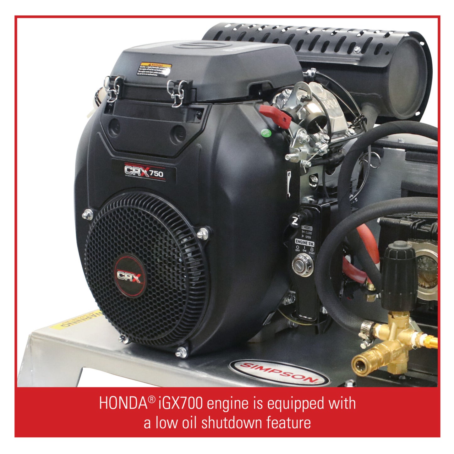 SIMPSON Truck Mount Series TM2810141E 2800 PSI at 10.0 GPM CRX® 750 with UDOR® Triplex Plunger Pump Cold Water Gas Industrial Pressure Washer- PowerGen USA