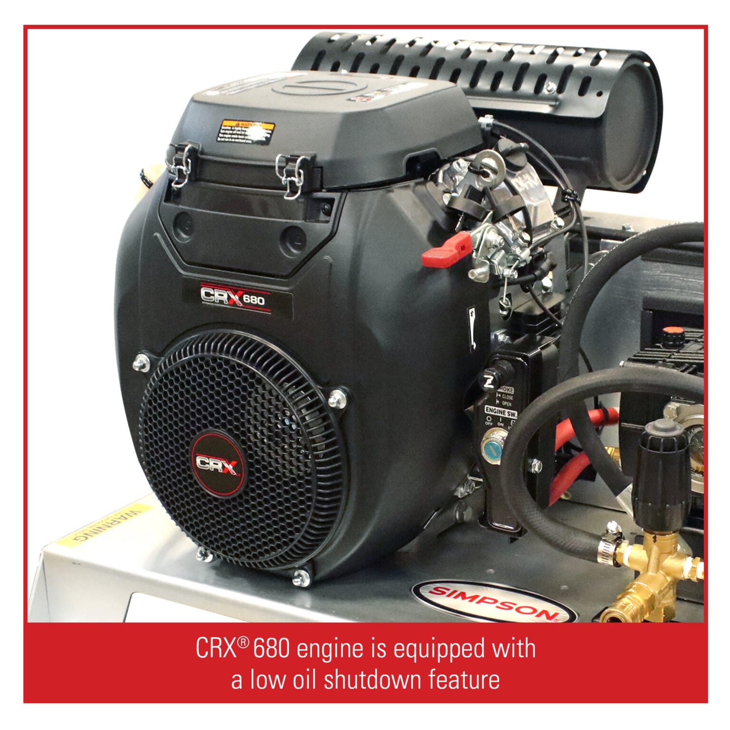 SIMPSON Truck Mount Series TM3080141E 3000 PSI at 8.0 GPM CRX® 680 with UDOR® Triplex Plunger Pump Cold Water Gas Industrial Pressure Washer- PowerGen USA