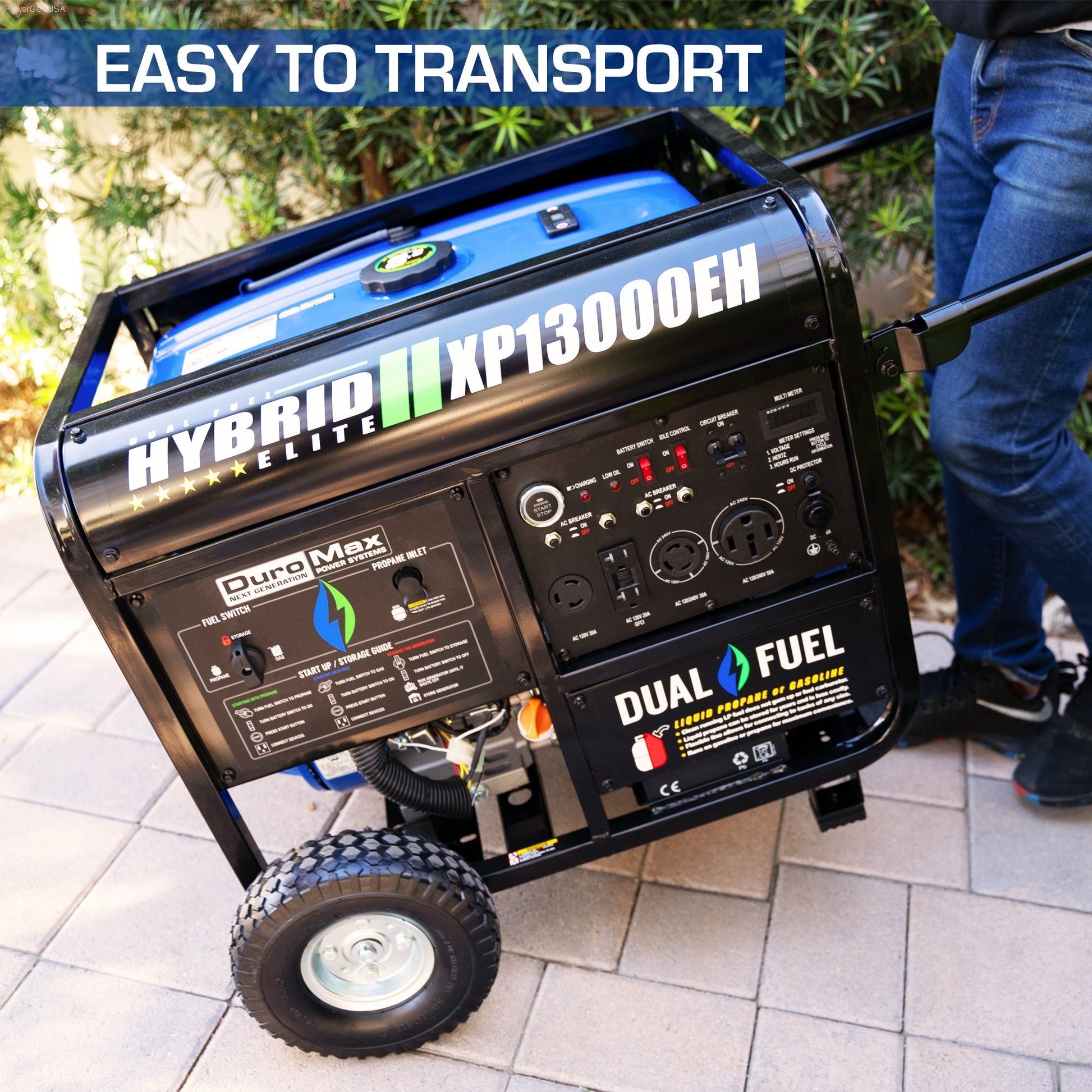 DuroMax Dual Fuel Generator
13,000 Watt Backup Generator