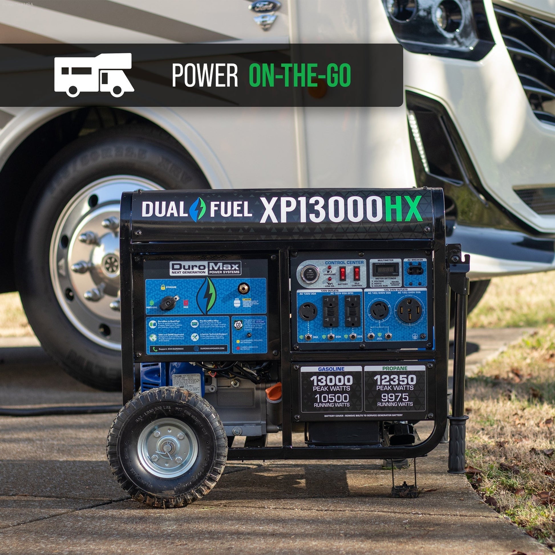 DuroMax XP13000HX 13,000 Watt Dual Fuel Portable Home Power