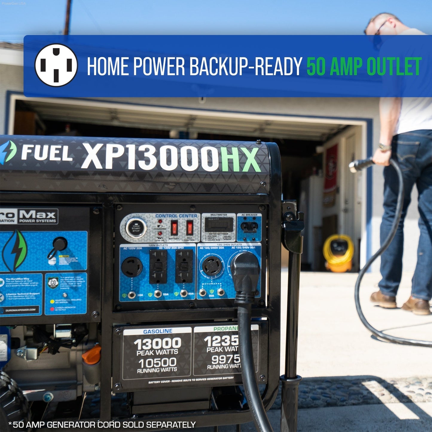 duromax 13000 watt dual fuel generator