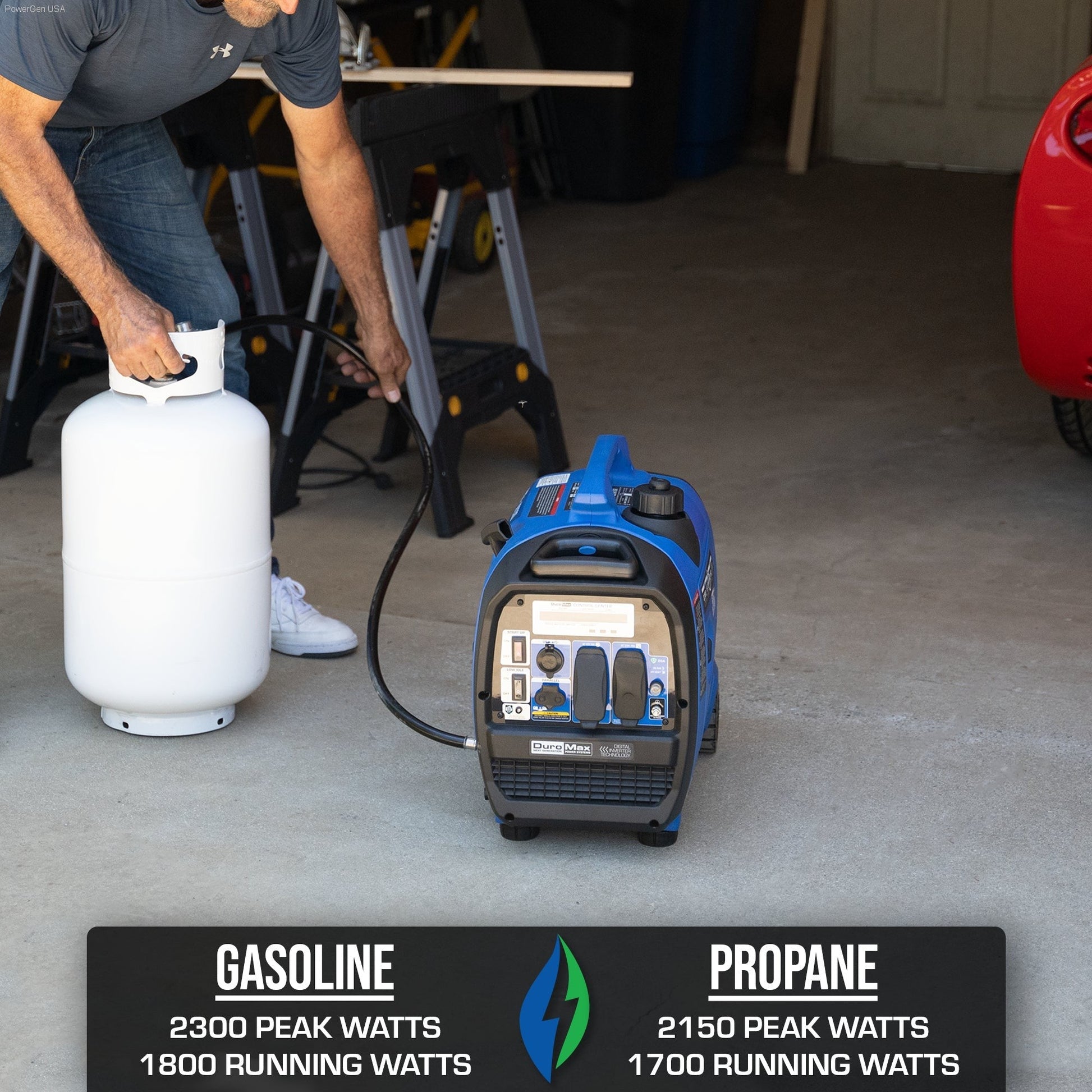 Small Dual Fuel Generator