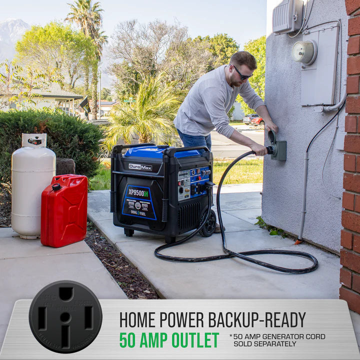 DuroMax XP9500iHT 9,500 Watt Portable Dual Fuel IHT Inverter Generator w/ CO Alert - PowerGen USA - PowerGen USA