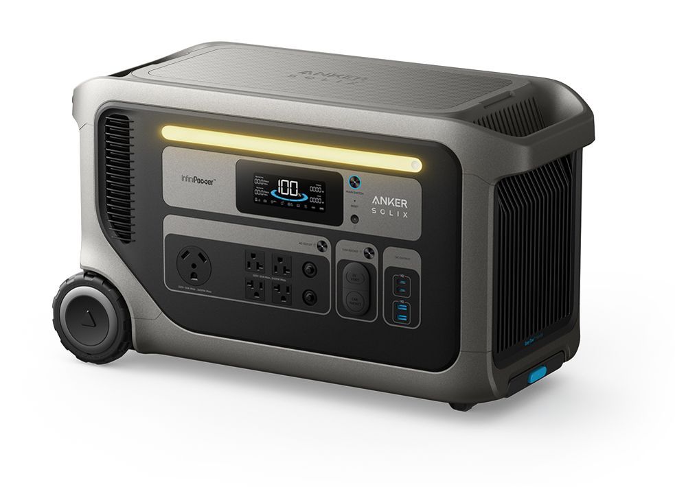 2x Anker SOLIX F3000 Portable Power Station + Double Power Hub + Power Saver Kit - 6144 Watt Hours - Includes FREE TT-30 Cable