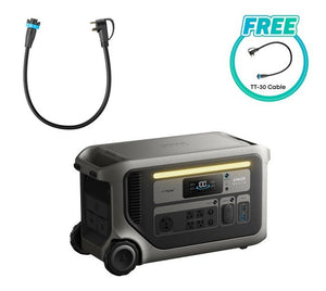 Anker SOLIX F3000 Portable Power Station + 120V Generator Input Adapter (For F3000)