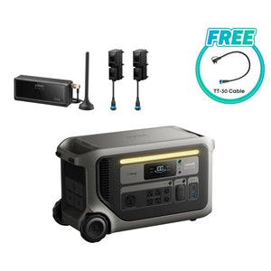 Anker SOLIX F3000 (3072Wh) Power Station + Transfer Switch - Includes Free TT-30 Cable