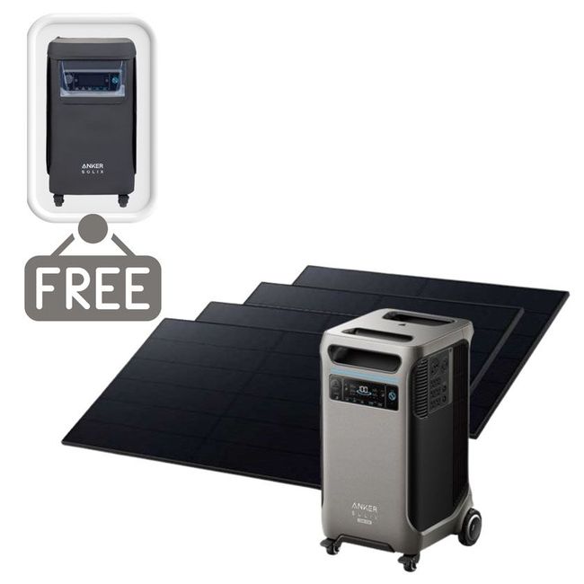 Anker SOLIX F3800 Plus Solar Generator + 2 set 410W Solar Panel