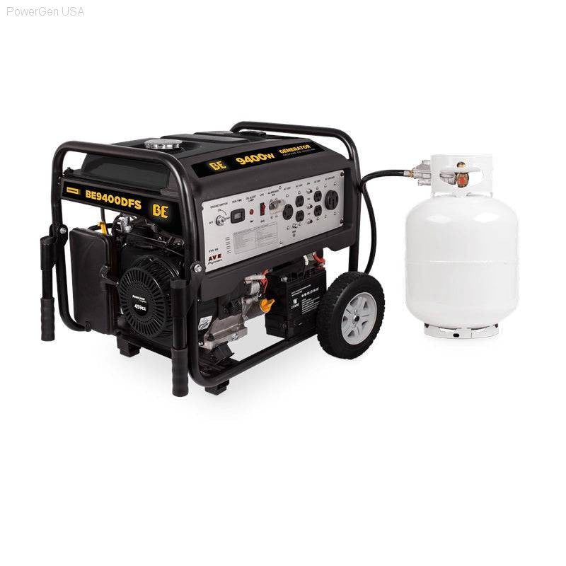 Dual Fuel Hybrid - BE Power Equipment 9400 Watt Dual Fuel Electric Start Generator