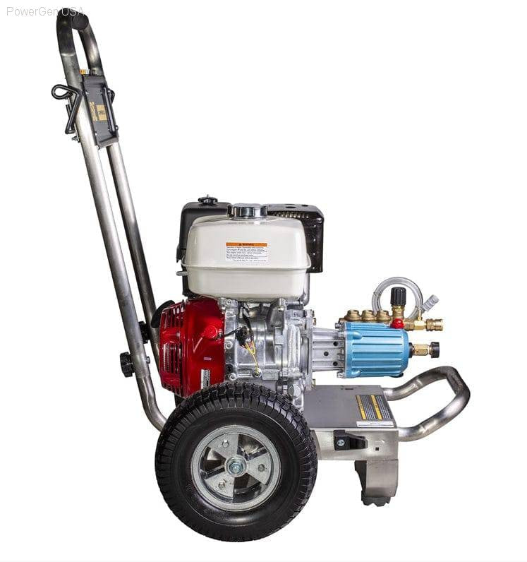 Pressure Washers - BE Power 4200 PSI  3.9 GPM Gas Pressure Washer With Honda GX390 Engine And CAT Triplex Pump